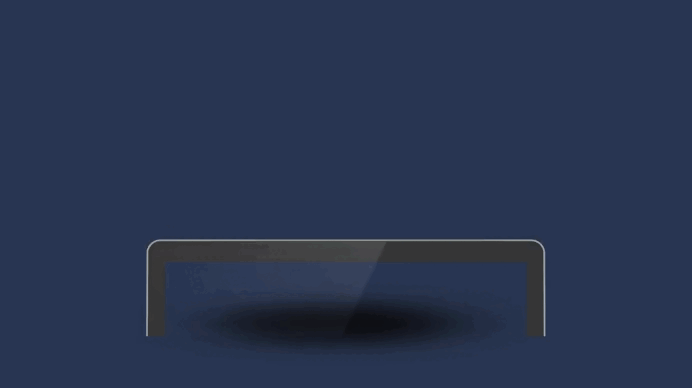 Animação mostrando o funcionamento do site